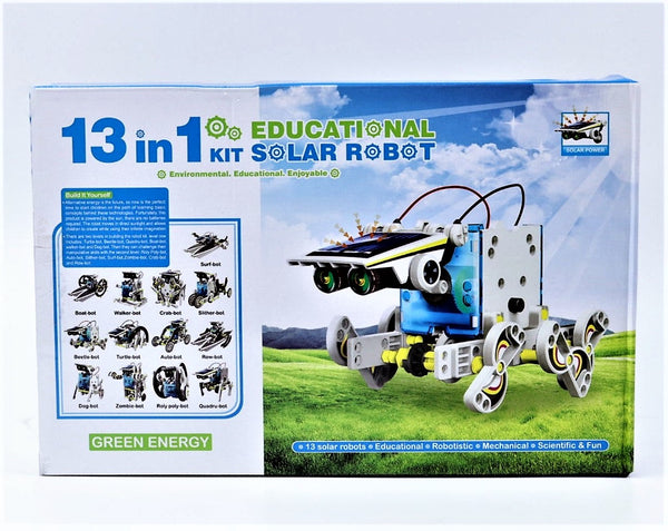 New Game 13-in-1 Education Solar Powered Robot DIY Building Toys for 8-12 Year Old Boys and Girls (Multicolor)