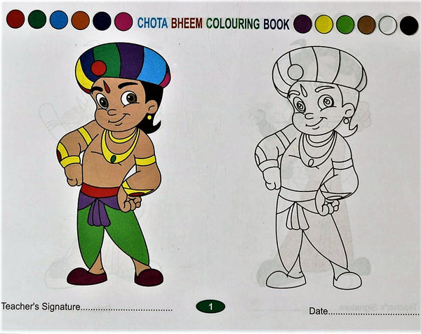 Chhota Bheem Coloring Book - for Kids from age 2 to 7 years