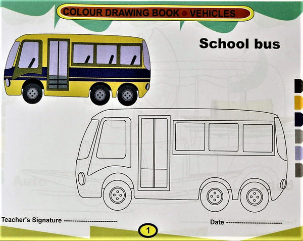 Transport Coloring Book - for Kids from age 2 to 7 years