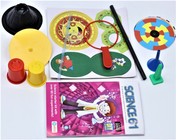 Science 61 (a science learning game for kids) with 60+ experiments and  1 pocket diary- Multi color