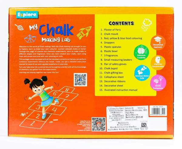 My Chalk Making Lab the Magic of Science and Chemistry Experiment / Learning & Educational DIY Activity Toy Kit for Kids