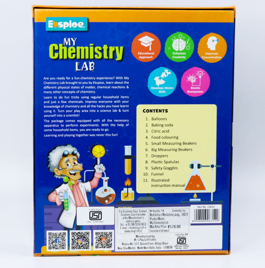 Chemistry Lab kit for Kids | STEM Learner | My Chemistry Lab (Learning ...