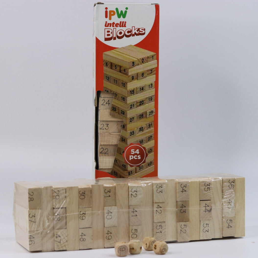 Atyao Jeu d'empilage de blocs de bois Blocs de bois Jeu d'empilage Équilibre Formation 54 blocs Atyao Jeu d'empilage de blocs de bois Blocs de bois Jeu d'empilage Équilibre Formation 54 blocs