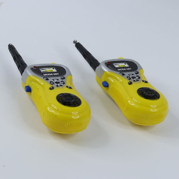 Walkie Talkie | Extendable Antenna | Effective Communication Interphone | 2 Way Radio Toy | Walkie Talkie Set for 3-12 Year Old Boys Girls, Up to 20 Meter Outdoor Range Yellow