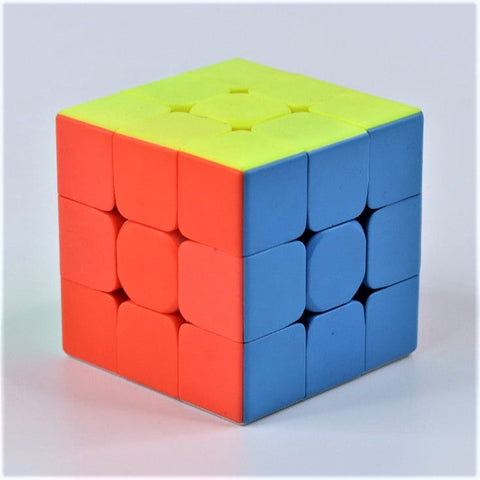 3X3 Cube High Speed Sticker less Magic Cube Puzzle-Anti Stress for Adults and Kids