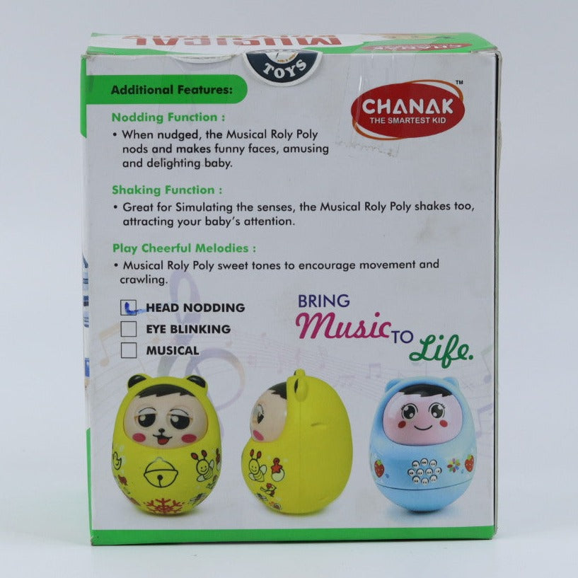 Musical Roly Poly Toy, Non-Toxic, BPA Free Plastic Toy, Suitable for K ...