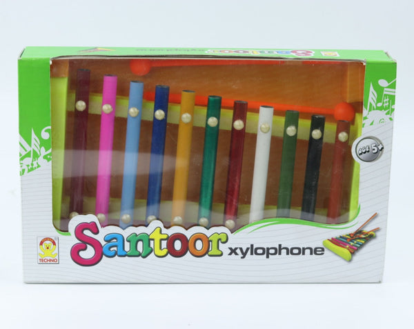 Santoor Xylophone Musical Toys for Kids with 11 Nodes 2 Mallets Musical Sound Instrument Toys for Kids Boys & Girls