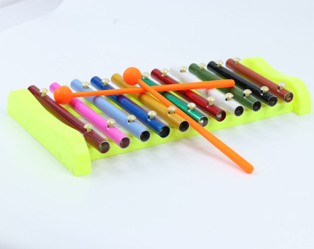 Santoor Xylophone Musical Toys for Kids with 11 Nodes 2 Mallets Musica ...