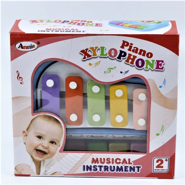 2 in 1 Piano Xylophone Toy with Colorful Keys for Toddlers and Kids Non-Battery Operated