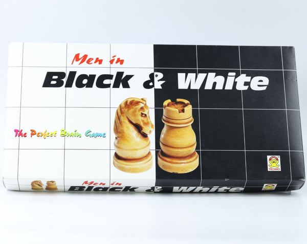 Foldable Chess Set , Black and White Board Game, Comes with Playing Board and Chess Pieces - Suitable Games for All, Beginners, Kids and Adults