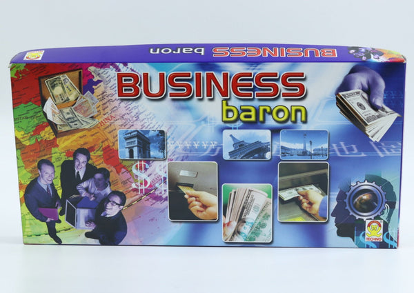 Business Baron Money & Assets Board Game / Indoor or Outdoor Board Games for Kids, Adults & Family / Buying & Selling Business Board Game