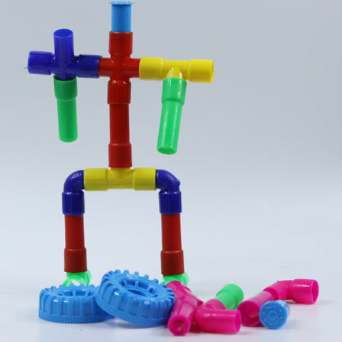 Pipe Stacking Building Blocks for Kids for Indoor Game on Educational Learning Activity for Girls