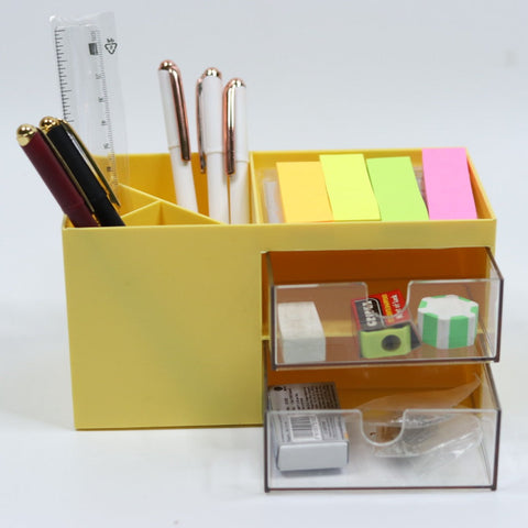 Desk Storage Box made of High Quality Plastic, Bright Color Keep your table Organized