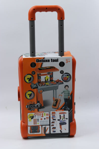 Pretend Play Trolley Type Deluxe Tool Set 2-in-1 for Kids