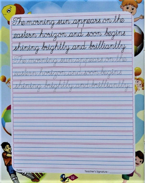 Cursive Writing Book 2 - Capital Letters, Small Letters, Joining Letters, Words, Sentences - Handwriting Practice Books for Age 6+ years Paperback