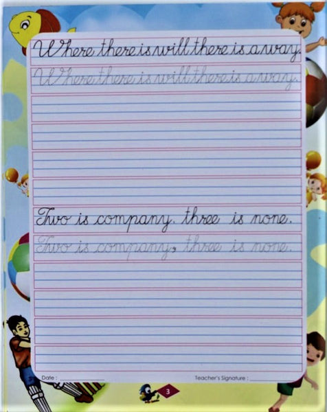 Cursive Writing 5 Books Pack - Capital Letters, Small Letters, Joining Letters, Words, Sentences - Handwriting Practice Books for Age 5-11 years (Set of 5 Books) Paperback