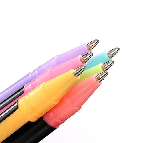 Set of 48 Neon Gel Pens consisting Fluorescent, Metallic, Glitter, and