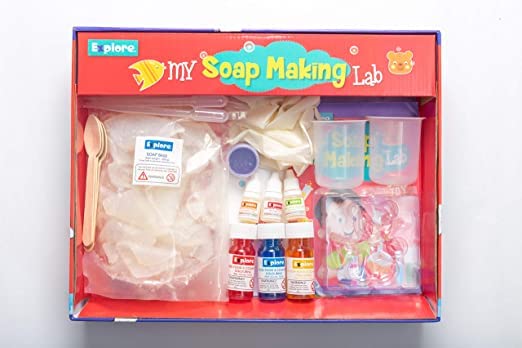 My Soap Making Lab Science Learning & Educational DIY Activity Kit for Kids, STEM Learner Kit for Education and Creativity