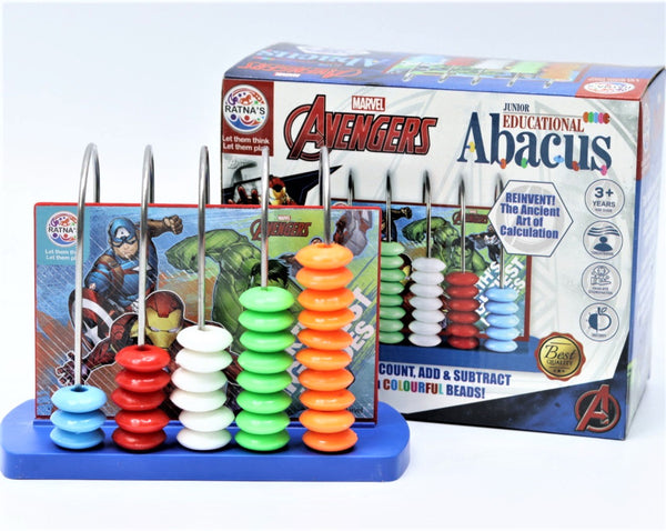 Abacus Junior Avengers for Counting Addition Subtraction | Math Learning Early Educational Kit Toy for Kids (Multicolor)