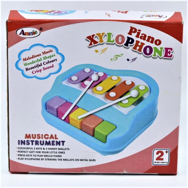 2 in 1 Piano Xylophone Toy with Colorful Keys for Toddlers and Kids Non-Battery Operated