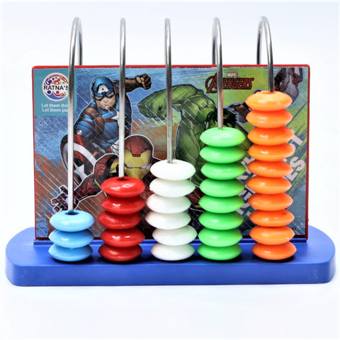 Abacus Junior Avengers for Counting Addition Subtraction | Math Learning Early Educational Kit Toy for Kids (Multicolor)