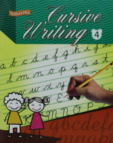 Cursive Writing Book 4 - Capital Letters, Small Letters, Joining Letters, Words, Sentences - Handwriting Practice Books for Age 8+ years Paperback