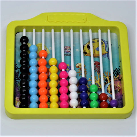 Classic Slate 2 in 1 with Duster to Scribble, Count & Learn as Abacus with Fun for Kids (Pink)