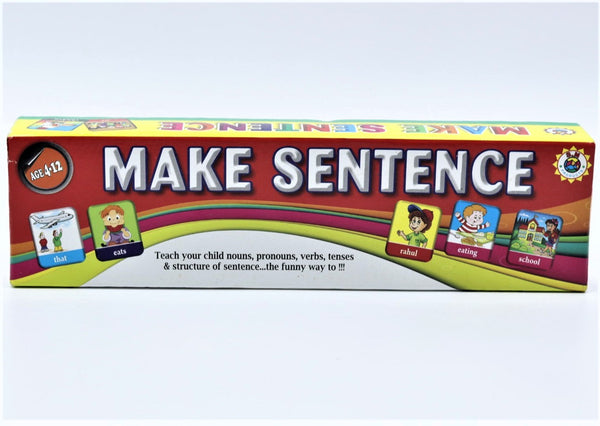 Educational Sentence Maker Flash Cards Game- Multicolor