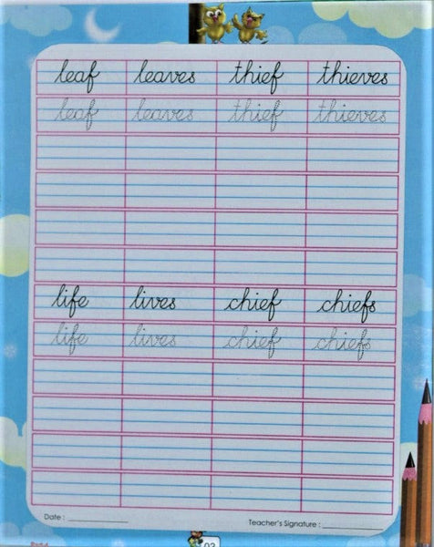 Cursive Writing Book 4 - Capital Letters, Small Letters, Joining Letters, Words, Sentences - Handwriting Practice Books for Age 8+ years Paperback