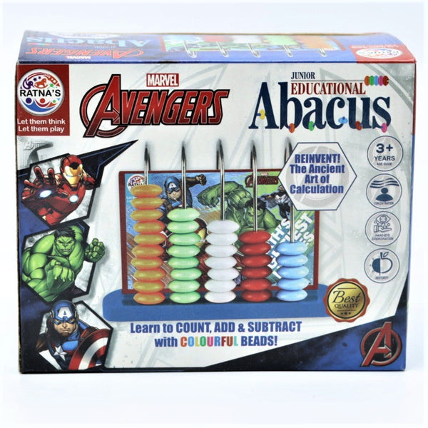 Abacus Junior Avengers for Counting Addition Subtraction | Math Learning Early Educational Kit Toy for Kids (Multicolor)