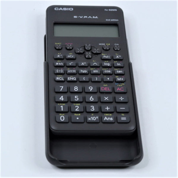 Casio FX-82MS 2nd Gen Non-Programmable Scientific Calculator, 240 Functions and 2-line Display, Black