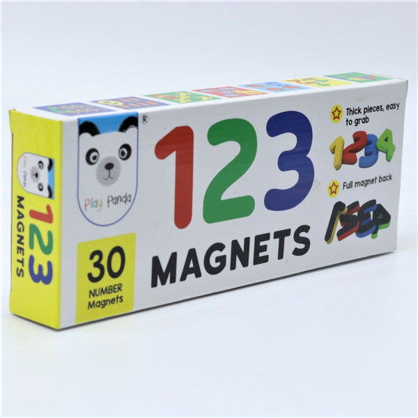 123 Magnetic Numbers - 30 Magnetic Numbers That Work on any Fridge and Dry Erase Magnetic Board - Ideal for Number Sequencing & Learning - Child Safe Foam Alphabets with Full Magnet Back