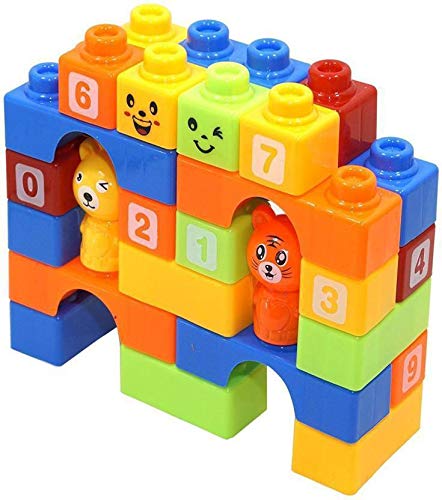 Building Blocks with Stickers for Kids (Multicolor Big Size Blocks)