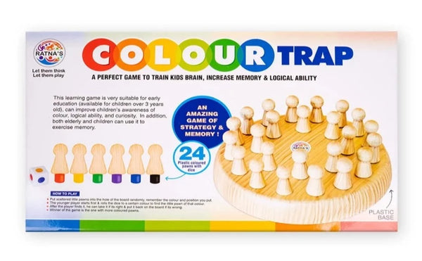 Colour Trap Strategy & Memory Game for Kids, Memory Matchstick Chess Game for Boys & Girls Age 3 and up Multicolor
