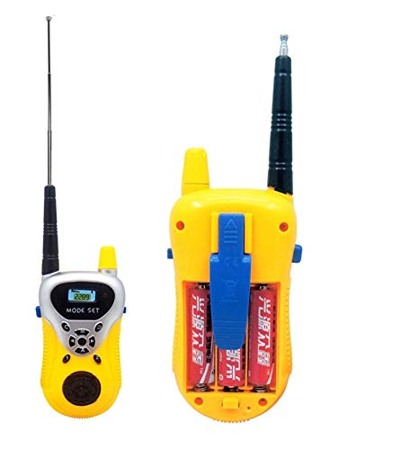 Walkie Talkie | Extendable Antenna | Effective Communication Interphone | 2 Way Radio Toy | Walkie Talkie Set for 3-12 Year Old Boys Girls, Up to 20 Meter Outdoor Range Yellow