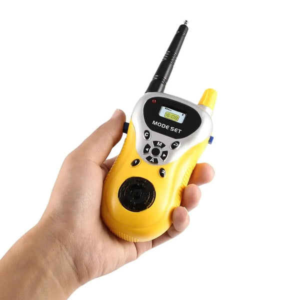 Walkie Talkie | Extendable Antenna | Effective Communication Interphone | 2 Way Radio Toy | Walkie Talkie Set for 3-12 Year Old Boys Girls, Up to 20 Meter Outdoor Range Yellow