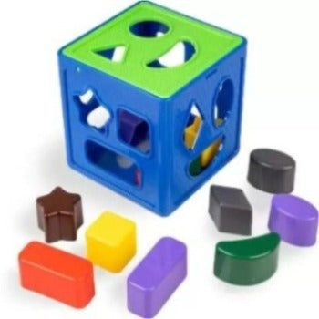 Shape Sorter Cube Senior with 18 Shapes and Different Colors Kids Activity Learning and Educational Toys (Multicolour)