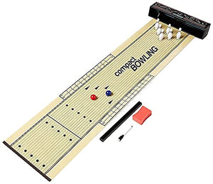 Plastic Cool Table Top Mini Bowling Board Play Set for Kids & Adults, Portable Fun Indoor Finger Bowling Game for Boys & Girls (Multicolor)