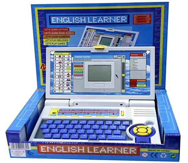 English Learner Laptop/Educational Notebook Computer for Kids above 3 Years - 20 Fun Activity Learning Machine Now Learn Letter, Words, Games, Mathematics, Music, Logic, and Memory Tool