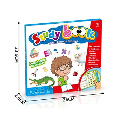 Study Book Intellectual Learning Children Book - Musical English Educational Phonetic Learning Book for Kids