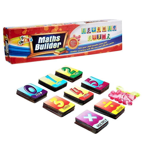 Maths builder develops logical reasoning Maths skills addition, subtraction, multiplication and division of numbers cards and conceptual skill for kids best gift | game card