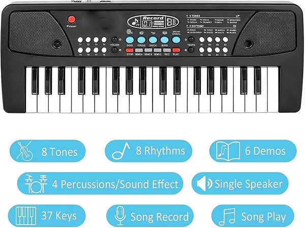 37 Keys Piano Keyboard for Kids and Adults Musical Instrument Gift Toys for Over 3 Year Old Children Boy and Girls