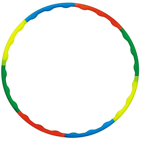 Sports Plastic Hula Hoop Exercise Fitness Ring for Kids, Classic Design | 8 Interlock able Pieces (Multicolor)