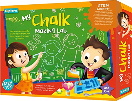 My Chalk Making Lab the Magic of Science and Chemistry Experiment / Learning & Educational DIY Activity Toy Kit for Kids