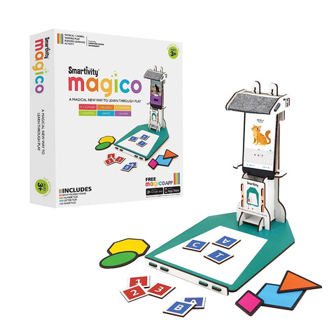 Smartivity Engineered Wood Magico (English, Math, Shape, Colour) Learning Activity, Multicolour, 3 years and above