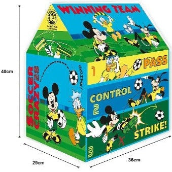 My Coloring Hut Disney Marvel Play Tent (36 x 29 x 40 cm) DIY Kit Washable & Re-usable for Kids 3+ Years (Mickey Mouse & Friends)
