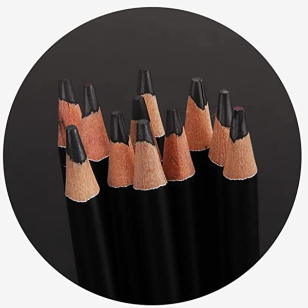 Drawing Pencil Set Professional Art Drawing Kit with Pencil Case / Graphite Pencils, Sticks, Sharpeners, Erasers and Paper Pad Notebook