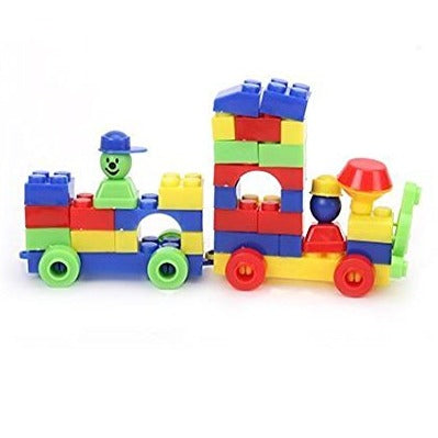 Building Blocks - Junior Happy Train Set for Kids – Boys and Girls, develop building and construction skills