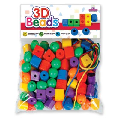Olympia Games and Toys 3D Beads (72 Beads) Counting Beads, Counting Toys for Kids – Girls and Boys (Multicolour)