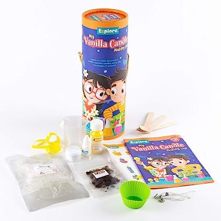 My Vanilla Candle Making Lab - Learning & Educational DIY Activity Toy Kit, for STEM learners Ages 6+ of Boys and Girls- Multicolor